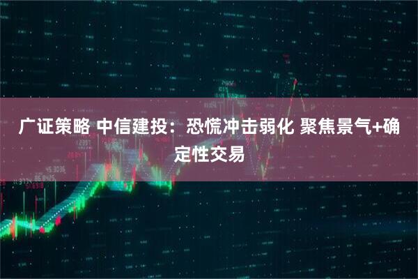 广证策略 中信建投：恐慌冲击弱化 聚焦景气+确定性交易
