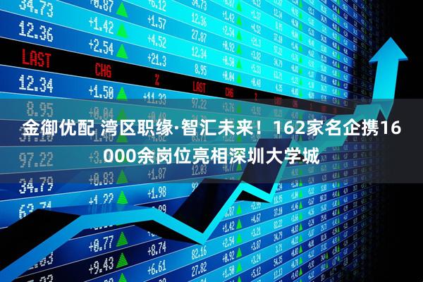 金御优配 湾区职缘·智汇未来!162家名企携16000余岗位亮相深圳大学城