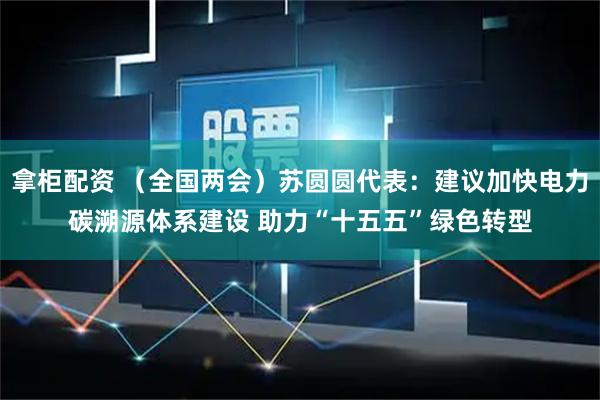 拿柜配资 （全国两会）苏圆圆代表：建议加快电力碳溯源体系建设 助力“十五五”绿色转型