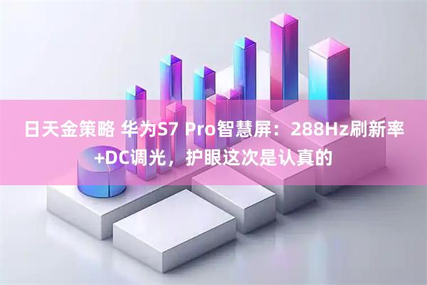 日天金策略 华为S7 Pro智慧屏：288Hz刷新率+DC调光，护眼这次是认真的