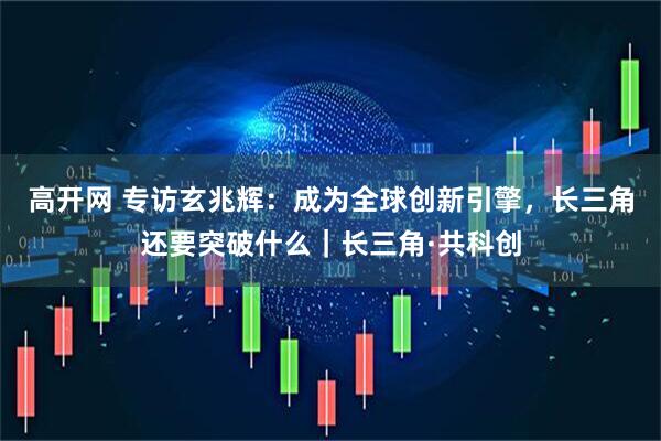 高开网 专访玄兆辉：成为全球创新引擎，长三角还要突破什么｜长三角·共科创