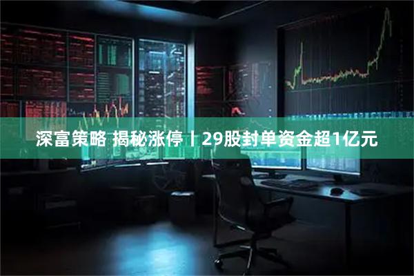深富策略 揭秘涨停丨29股封单资金超1亿元
