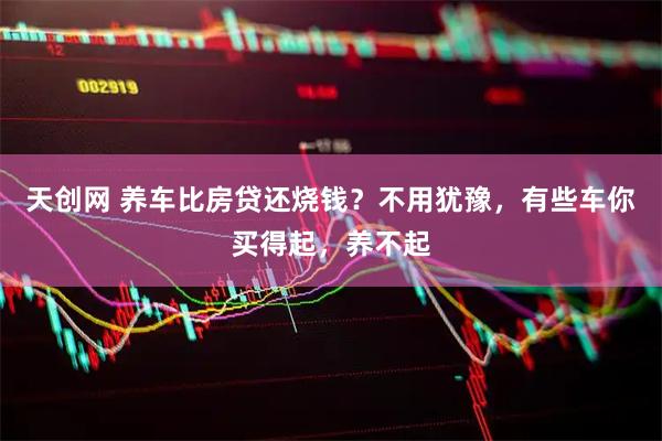 天创网 养车比房贷还烧钱？不用犹豫，有些车你买得起，养不起