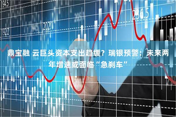鼎宝融 云巨头资本支出趋缓？瑞银预警：未来两年增速或面临“急刹车”