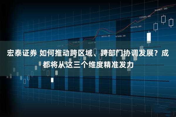 宏泰证券 如何推动跨区域、跨部门协调发展？成都将从这三个维度精准发力