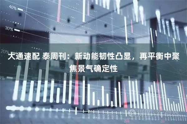 大通速配 泰周刊：新动能韧性凸显，再平衡中聚焦景气确定性