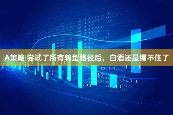 A策略 尝试了所有转型路径后,白酒还是绷不住了