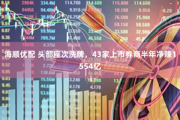 海顺优配 头部座次洗牌，43家上市券商半年净赚1554亿